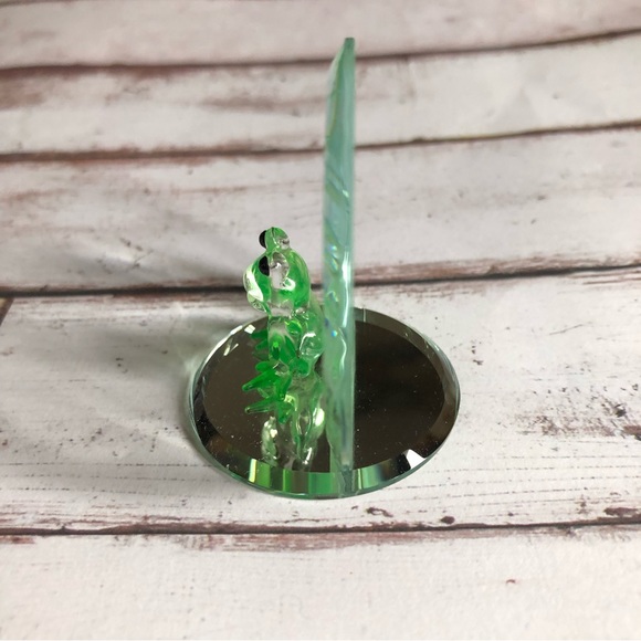 2001 Glass Baron Hand Crafted Frog w/Dragonfly & Crystals - Picture 7 of 14